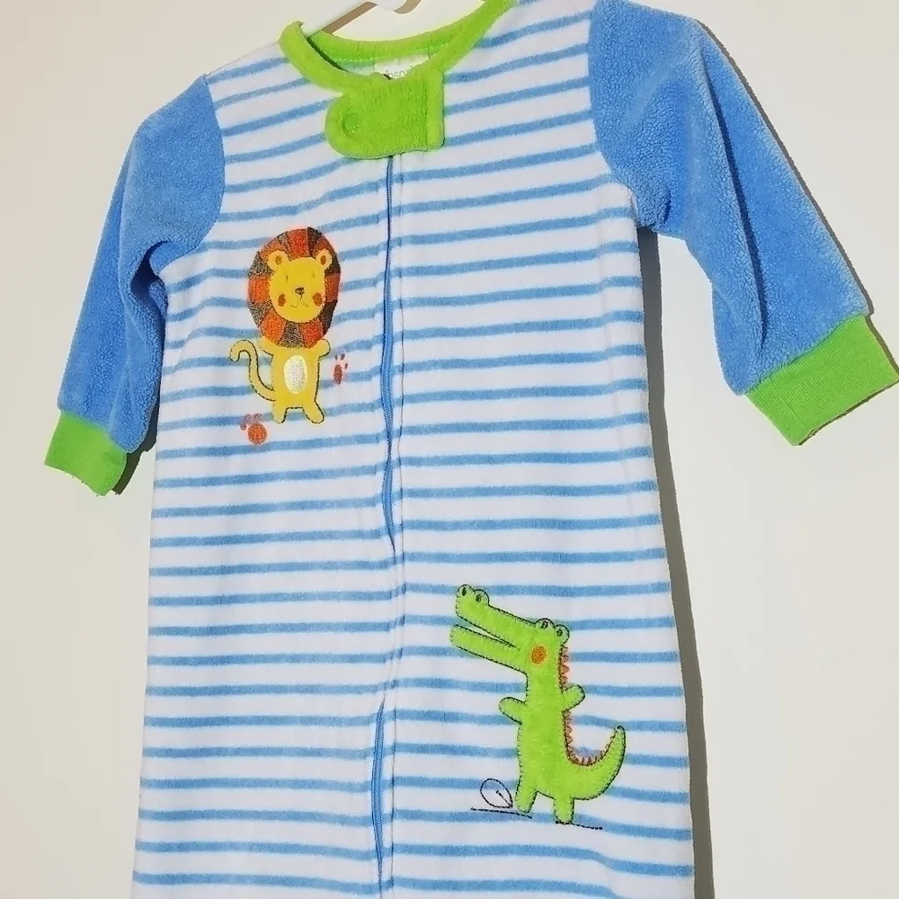 Absorba Fleece Alligator Lion Sleep Sack 0-9m